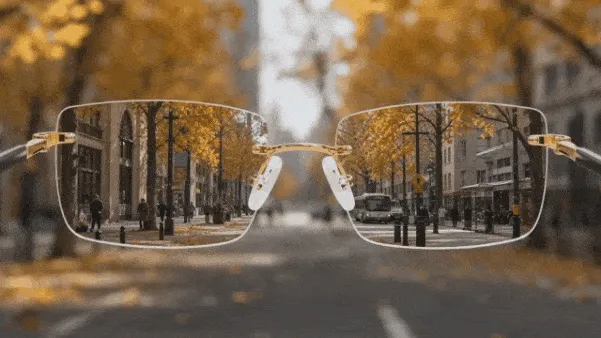 Person wearing VisionFlex reading glasses